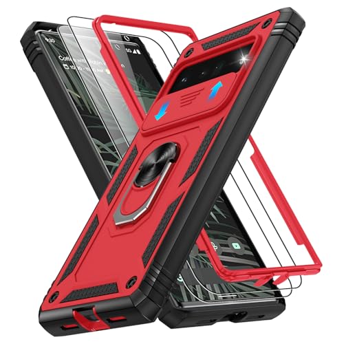 Coque Google Pixel 6 Pro antichoc à anneau pour les créateurs de contenu