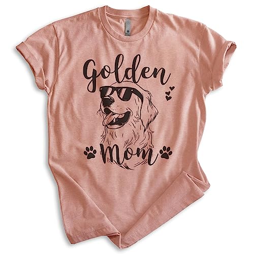 EVERTREE CLOTHING Golden Mom T-Shirt, Unisex Women's Shirt, Golden Retriever Owner, Best Dog Mom Gift