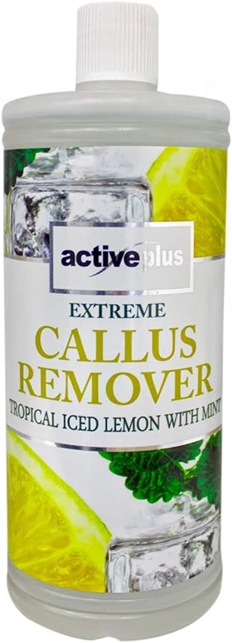 Active Plus Callus Remover Foot Soaking Liquid Gel Foot Spa Treatment, (Lemon Mint, 1000ml)