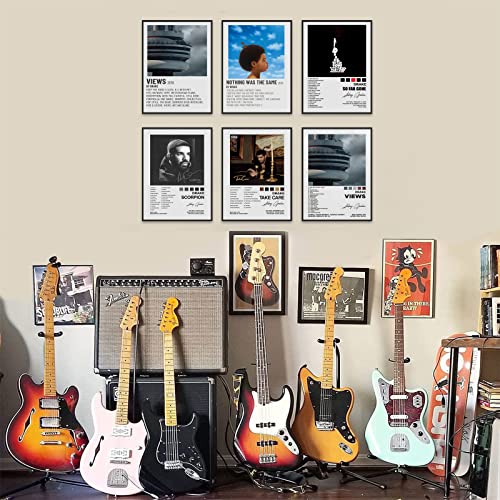 Astrdecor Drake Poster Set Of 8, Music Album Cover Posters Drake Signed Limited Posters For Room Aesthetic Canvas Wall Art Prints For Teens, Boys, Girls Room Decor (8X10Inch, Unframed) #TOP4