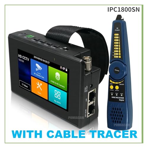 Probador CCTV y monitor PoE de 4 pulgadas para cámaras IP 4K H.265 e híbridas 3
