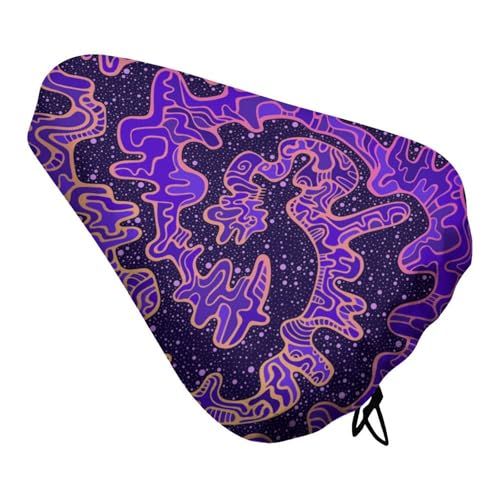 Psychedelic Vintage Bike Seat Cover