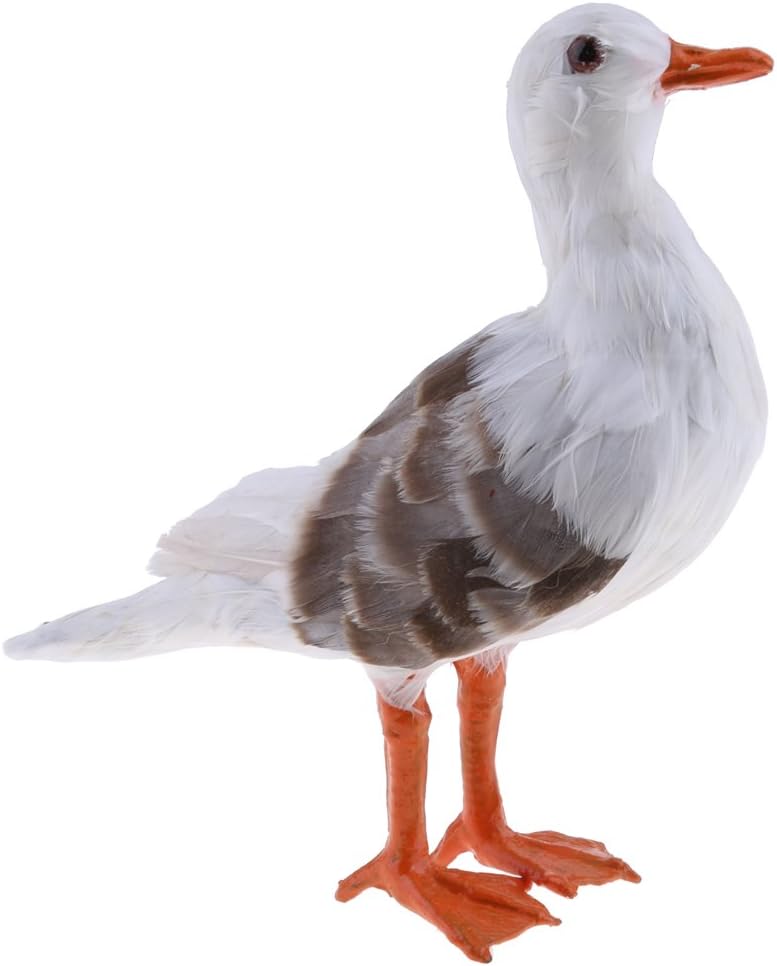 Fenteer 2PC Simulation Seagull Model Handcraft Decoration Craft Ornament