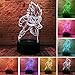 Produktbild Dragon Ball Z Vegeta Lampe - Saiyajin Kakarotto Legenden Actionfigur - 7 Farbwechsel 3D RGB Nachtlicht - Jungen Schlafzimmer Dekor - Fans Erwachsene Söhne Geburtstag Weihnachten Spielzeug Geschenke