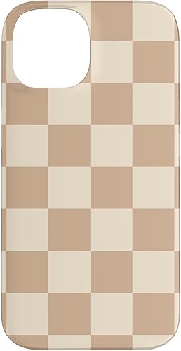 Miniatura 4 de Funda de tablero de ajedrez marrón beige claro para iPhone 14 Pro