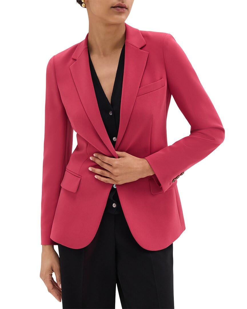 theory Women's Standard Staple Blazer B, DEEP Rose-picture-43
