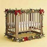 MAMAZING EvoNest Baby Crib, 6 in 1 Convertible Mini Crib with Wheels, 100% New Zealand Wood Growing Bed, 4 Adjustable Mattress Height,GREENGUARD Gold Certified,Walnut Brown