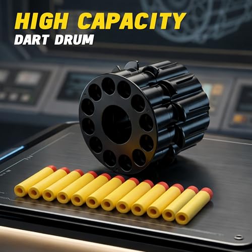 Image of Blue Foam Dart Launcher Attachment for RC Toy Vehicle, Soft Foam Dart Shooter Replacement Module for Remote Control Stunt Car Toy, Kids RC Toy Accessory Spare Part