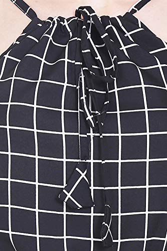 Image of Women's Crepe Jumper Knee-Length Jumpsuit (BMJSUIT01BL Black S)