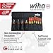 Wiha 32986 Insulated Industrial Pliers/Drivers Set in Roll Out Pouch, 11-Piece
