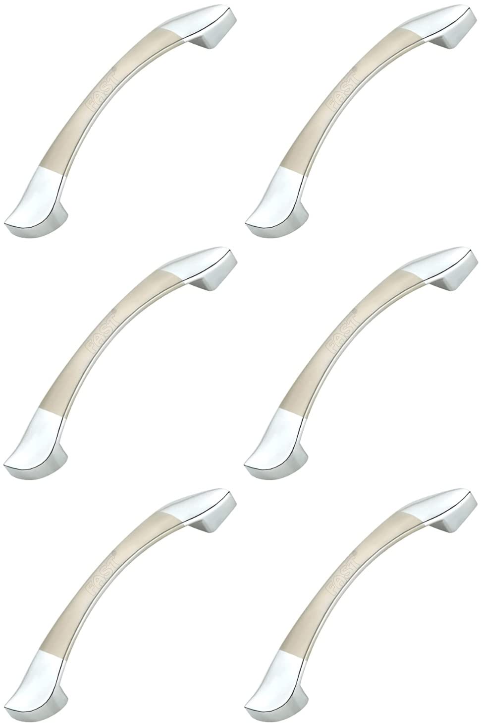 FAST CP Pandadi Chrome Plated and Stainless Steel Silver Finish Furniture Cabinet Pull Handle for Cabinets Door & Drawer 6pcs (96mm 4inch) (B0BR3GY3WL) Amazon Price History, Amazon Price Tracker