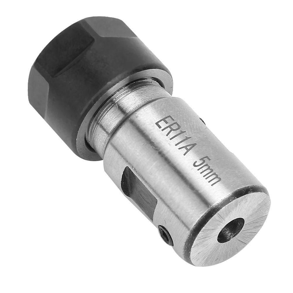 Ensemble de support de mandrin à pince, y compris 7PCS ER11 5mm tige d'extension de support d'arbre de moteur et ER11 1-7mm pinces à ressort pour le forage de fraisage et plus