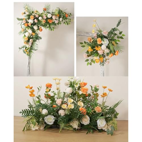 Fleurs fausses à plusieurs styles de 100x60cm pour allée de mariage durable