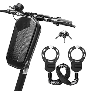 IMAYCC Electric Scooter Lock, Heavy Duty Lock for Electric Scooter E-Bike | High Security with Key and Waterproof Bag, Scooter Lock Anti Theft
