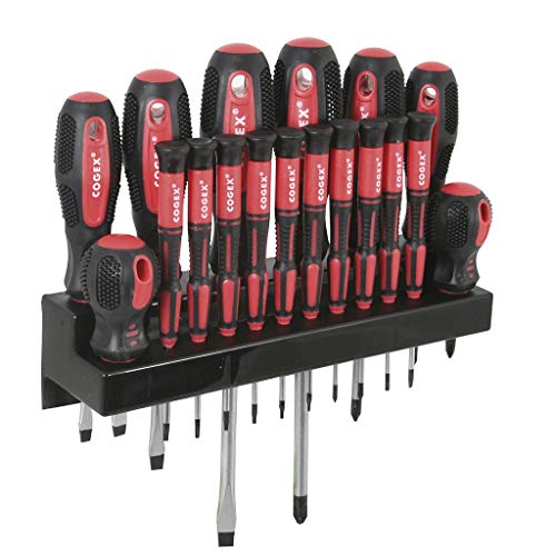 Cogex 16184 Tournevis bi matiere 18 pieces avec support