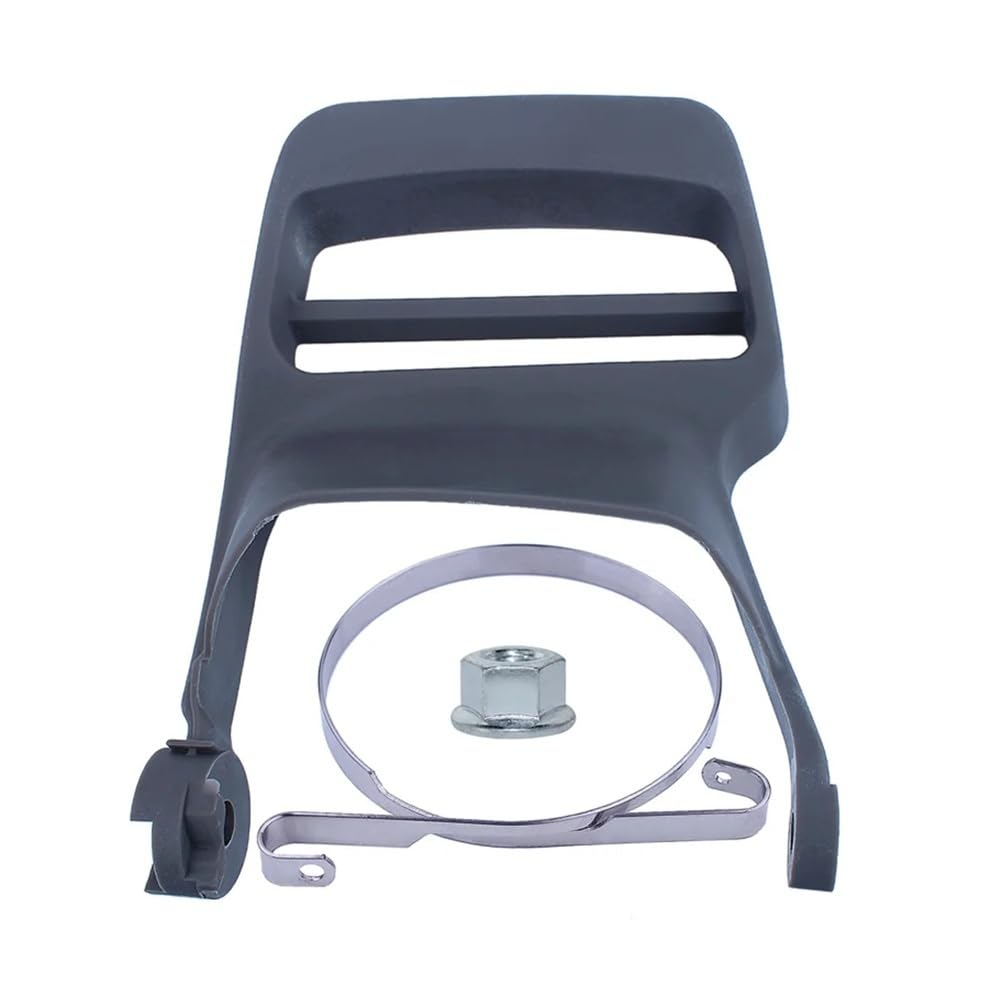 Adecuado for motosierra Rancher Hus 445, 445E, 450E y 450. Manija de freno de cadena con kit de protección de mano.