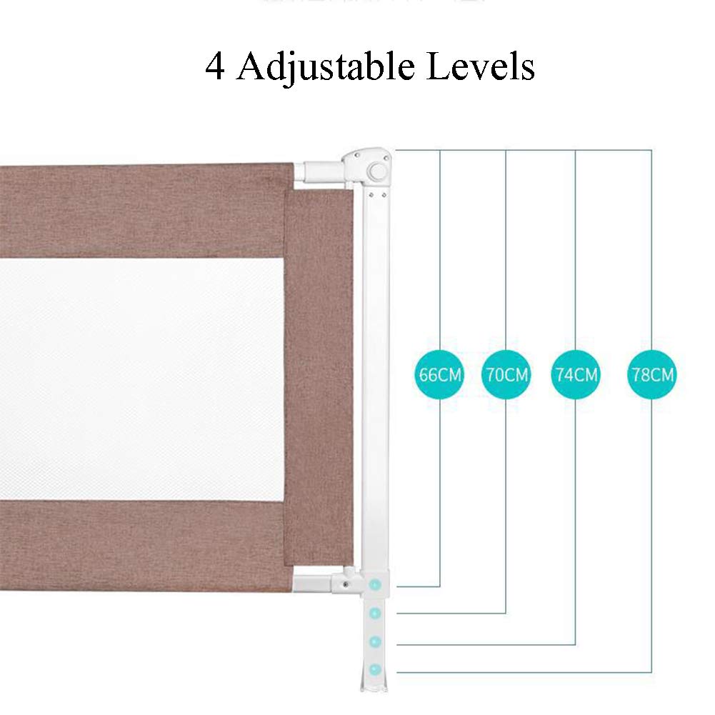Sponde per Letto, Protezione sponda per Letto, sponde per Letto, Supporta Sollevamento Verticale, con Schiuma, realizzate in Rete, vestibilità Universale per doghe e boxspring
