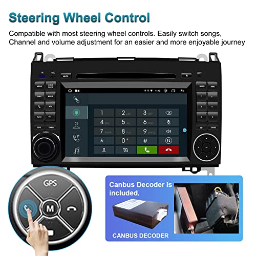 pour Mercedes-Benz W169 W245 B160 / B170 / B180 / B200 W639 Vito Viano W906 Sprinter VW Crafter Android 12 Octa Core 8… - Image 6