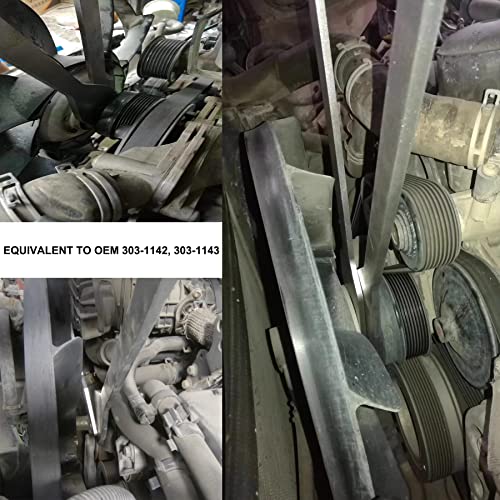 Utmall 2Pcs Viscous Fan Clutch Spanner Wrench Tool Set For Land Rover Range Rover 4.2 4.4 Td V6 303-1142 303-1143 #TOP2