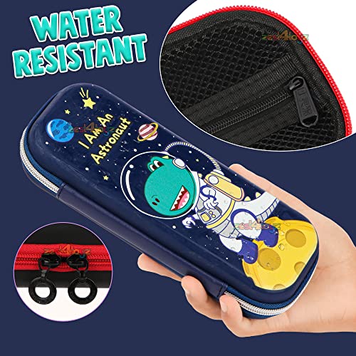Image of Zest 4 Toyz Pencil Pouch for Boys for School | 3D Cover EVA Dino Theme | Compass Box Organizer | Large Capacity Pencil Pouch Bag | Premium Stylish Pen Holder Pencil Box for Kids | Return Gifts