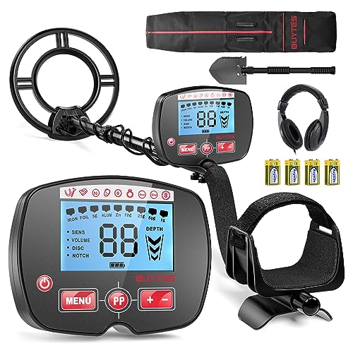 BUYTES Metal Detector for Adults, Professional Higher Accuracy and Sensitivity, IP68 Waterproof Metals Gold Detector with LCD Display, 4 Modes, Upgraded DSP Chip 12.8” Detection Depth Metal Detectors BUYTES Metal Detector for Adults, Professional Higher Accuracy and Sensitivity, IP68 Waterproof Metals Gold Detector with LCD Display, 4 Modes, Upgraded DSP Chip 12.8” Detection Depth Metal Detectors