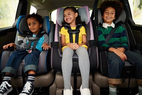 Safety 1st TriMate 3-in-1 Convertible Car Seat, Slim Fit, Infant to Big Kid Car Seat, Easy-Install Harness, Machine-Washable Cover, Dishwasher-Safe Cup Holders, 5-100 lbs, Sharkskin — view 6