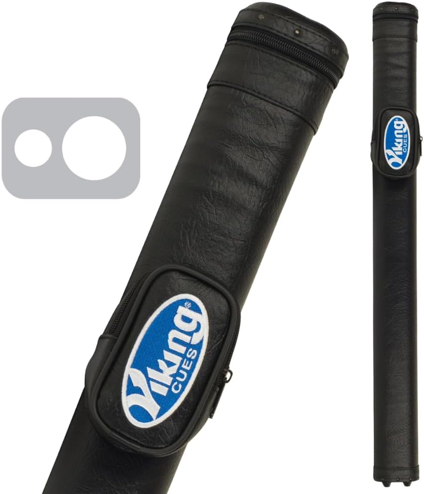 Pool Cue Case, Pool Stick Case with Shoulder Strap, Vinyl Shell and Felt Interior, Billiard Cue Case, Pool Cue Bag, Pool Table Accessories, Billiards Equipment