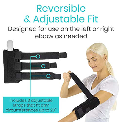Vive Elbow Brace For Comfortable Night Elbow Sleep Support - 2 Removeable Splints Stabilize Joint For Pain Relief - For Tendonitis, Cubital Tunnel Syndrome, Ulnar Nerve, Tennis - Fits Men And Women #TOP5