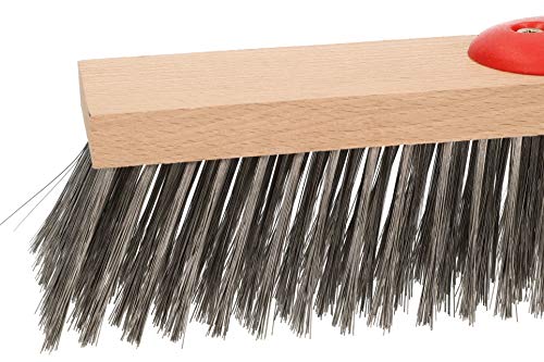 KOTARBAU® Drahtbesen 370 mm Stahlbesen Stahldrahtbesen Metallbesen zum Kehren von Straßen Bürgersteigen Pflasterstein Lagerhallen Laubfeger