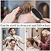 2 Pcs Slick Back Hair Brush, Barber Fade Brush, Neck Duster ABS Handle Soft Bristle Beard Styling Clipper Brushes for Men, Grooming Cleaning Detangling Tool Barbers Accessories for Hair Cutting