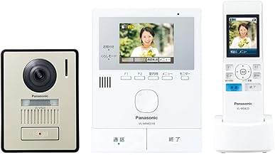 Panasonic VL-SWE210KLA TV Doorphone, Anywhere Doorphone, Automatic Recording Function, Monitor, 3.5-inch Color LCD, Entrance Entrance Console, Exposed Type, LED Light, Wireless Monitor, Approx. 2.2