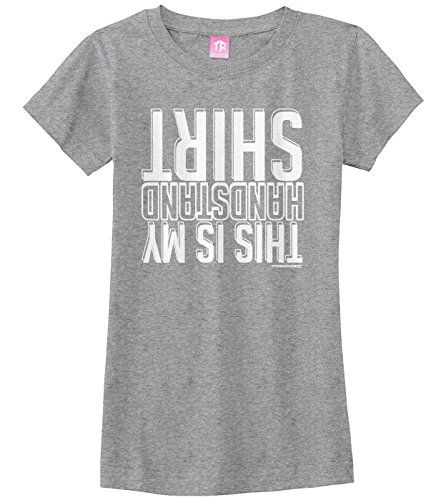 Image of Threadrock Big Girls' This is My Handstand Shirt Fitted T-Shirt