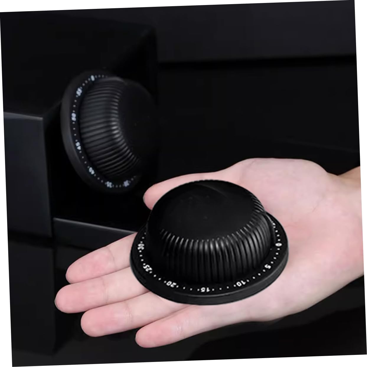 3 Pièces minuterie de Cuisine Enfants minuteries pour pomodoro Cuisson Mignon minuteries de Cuisine mécaniques Rappel mécanique Minuterie Manuelle Plastique Noir