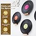 NIUBEST Wood Vinyl Record Shelf Wall Mount, Small Wall Record Holder Display Shelf, Vinyl Record Shelves Record Album Display Holder for LP, CD, Book Art Storage Vintage Home Decor (6, Wood Color)