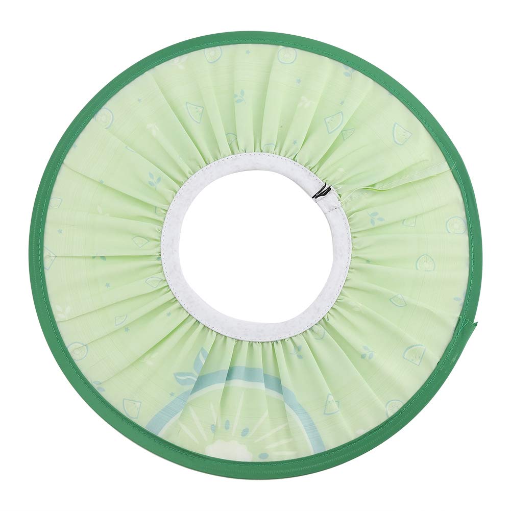 Gorro de Ducha para bebé, Tela Impermeable Gorro de champú para bebés Elástico para niños Ducha para baño Sombrero de protección (Verde)