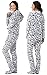 PajamaGram Onesie For Women - Womens Onesie Pajamas, Gray Leopard, MDP
