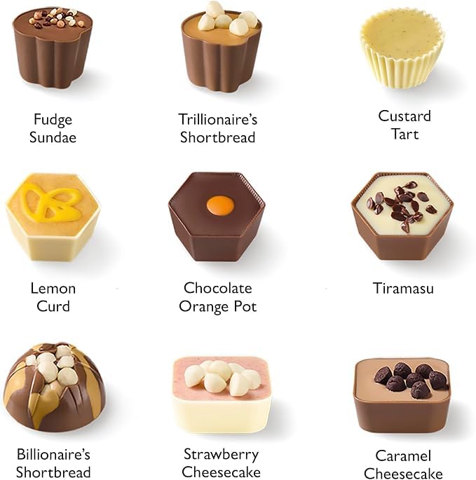 Image of Hotel Chocolat Chocolate Gift Box - Patisserie Dessert Inspired Chocolates, 27 Pieces, Gourmet Chocolate Gift