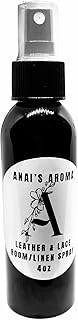 ANAI'S Aroma Leather & LACE Room and Linen Spray Long Last Scent, Odor Eliminator, Air Freshener, Refresh Fabric, Car, Restroom, Bedding, Travel Size 4oz
