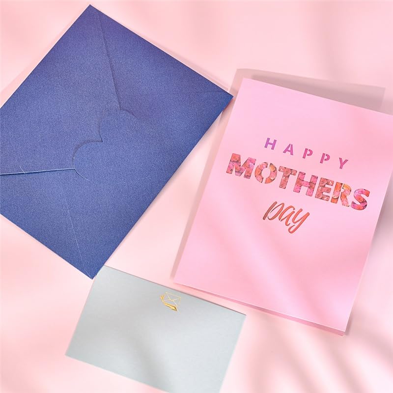 Carte de Voeux Carte de fête des mères heureuse 3D de la fille fils 3D anniversaire cartes de voeux for la meilleure maman (10 pack) (Color : 10 cards)