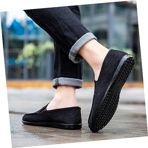 Dress Pair Men's on Shoes Comfortable Men Shoes Breathable Mens Casual Dress Men's Casual s Lightweight Sole: Polyurethane Man Non- Black3