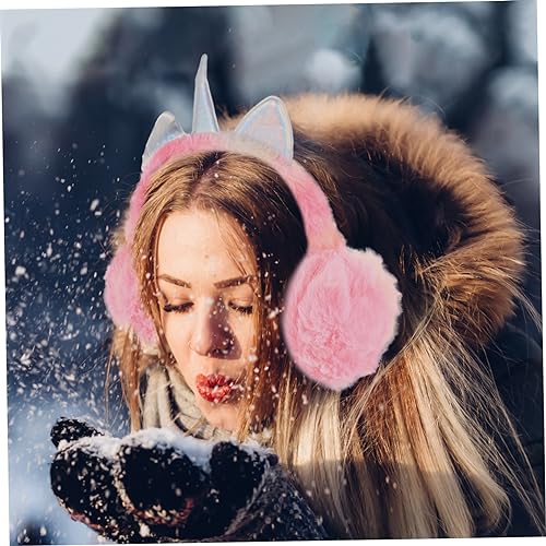 Earmuffs for Winter Plush Unicorn Earmuffs Ear Protection Cover Reusable Comfortable for Outdoor Activities3