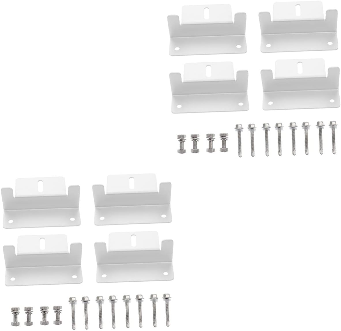 Kits 4 Sets Solar Panel Support Trailer Stand Trailer Kit Solar Panels Small Solar Panel Brackets Solar Brackets Silver Aluminum Alloy The Roof Mounting z Bracket Kit(Silverx2pcs,10X7X4CMx2pcs