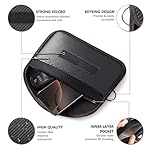 Faraday Bags for Phones & Car Keys, 2 Pack Signal Blocking Pouch – Anti-Theft RFID/GPS/Bluetooth/WiFi/5G Shielding Case, Waterproof Carbon Fiber Privacy Protection for Key Fob - Image 5