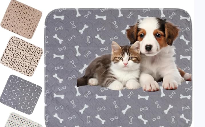 Coussinets pipi pour chiots lavables à haute capacité d'absorption textile