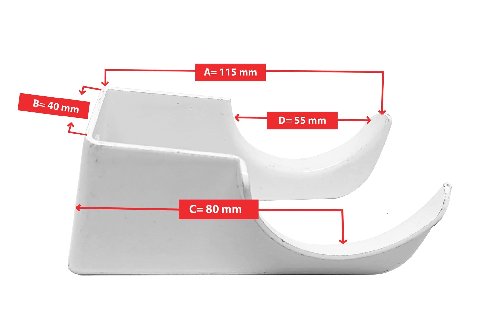 Traditional Column Radiator Brackets, Heavy Duty Radiator Mounting Brackets, 4 Pack - Image 3