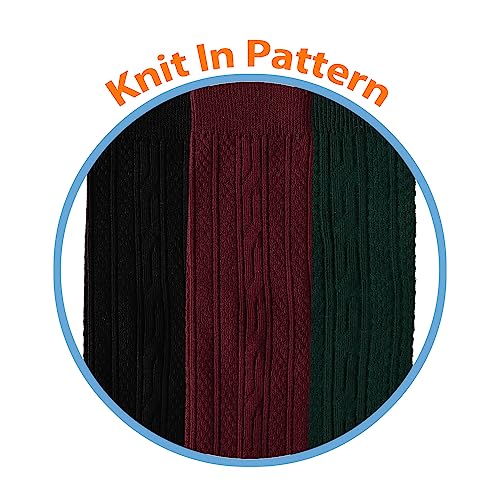 Piccolo Girls' Cable-Knit Knee-High Sock Three-Pack4