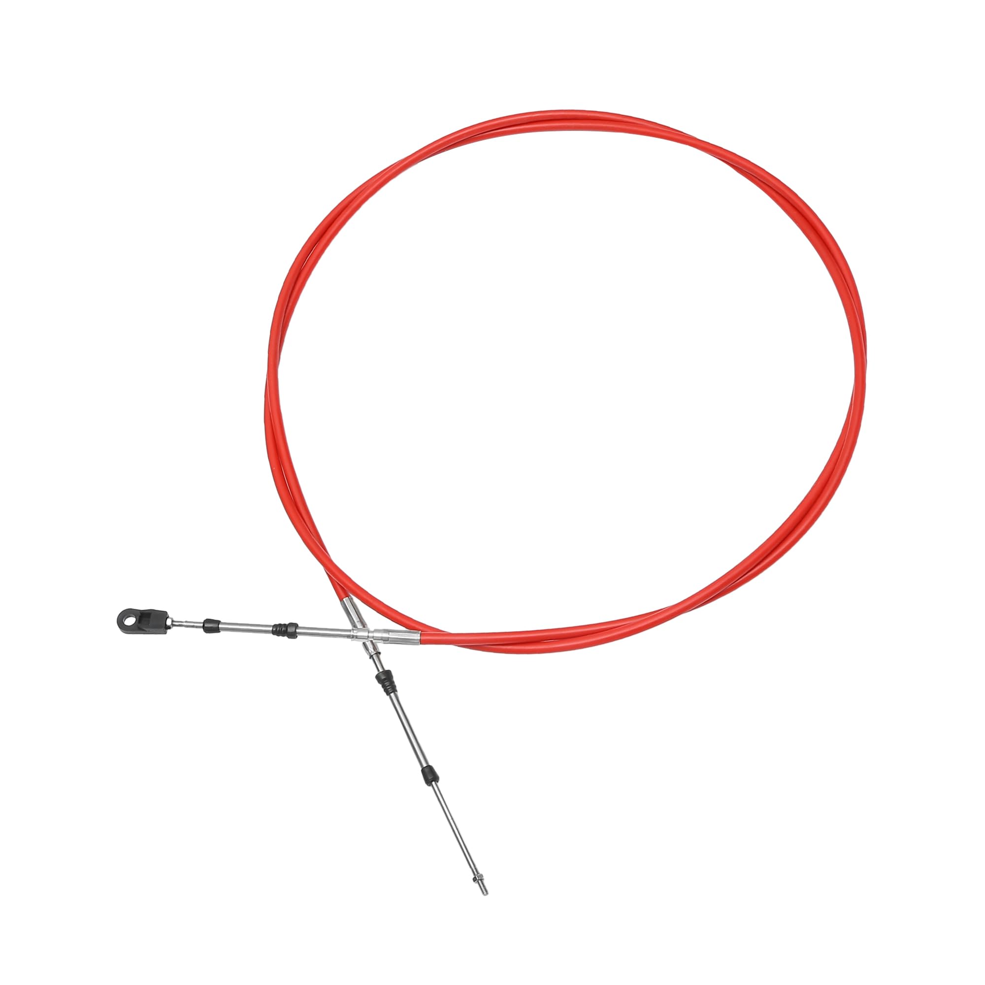 X AUTOHAUX 300cm 10FT 33C/3300 Marine Boat Throttle Shift Control Cable Red