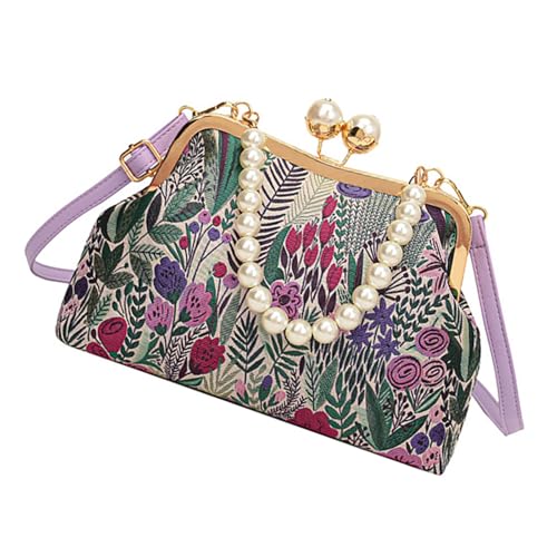 Sac à main brodé fleur vintage, le cadeau idéal pour femme