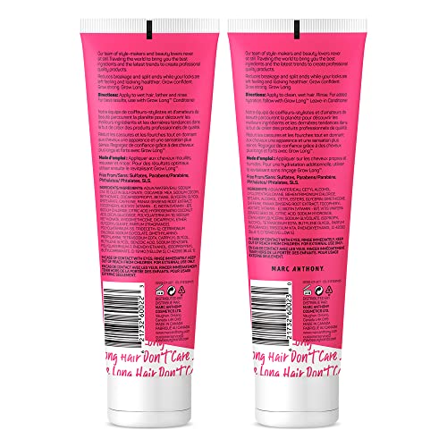 Marc Anthony Shampoo And Conditioner Gift Set, Grow Long Biotin - Anti-Frizz Deep Conditioner For Split Ends & Breakage - Vitamin E, Caffeine & Ginseng For Curly, Dry & Damaged Hair #TOP1