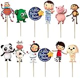 PARTY CO 24PC Baby Shower BOY Girl Little Bum Cupcake Topper Cake Toppers Decoration Theme Birthday...